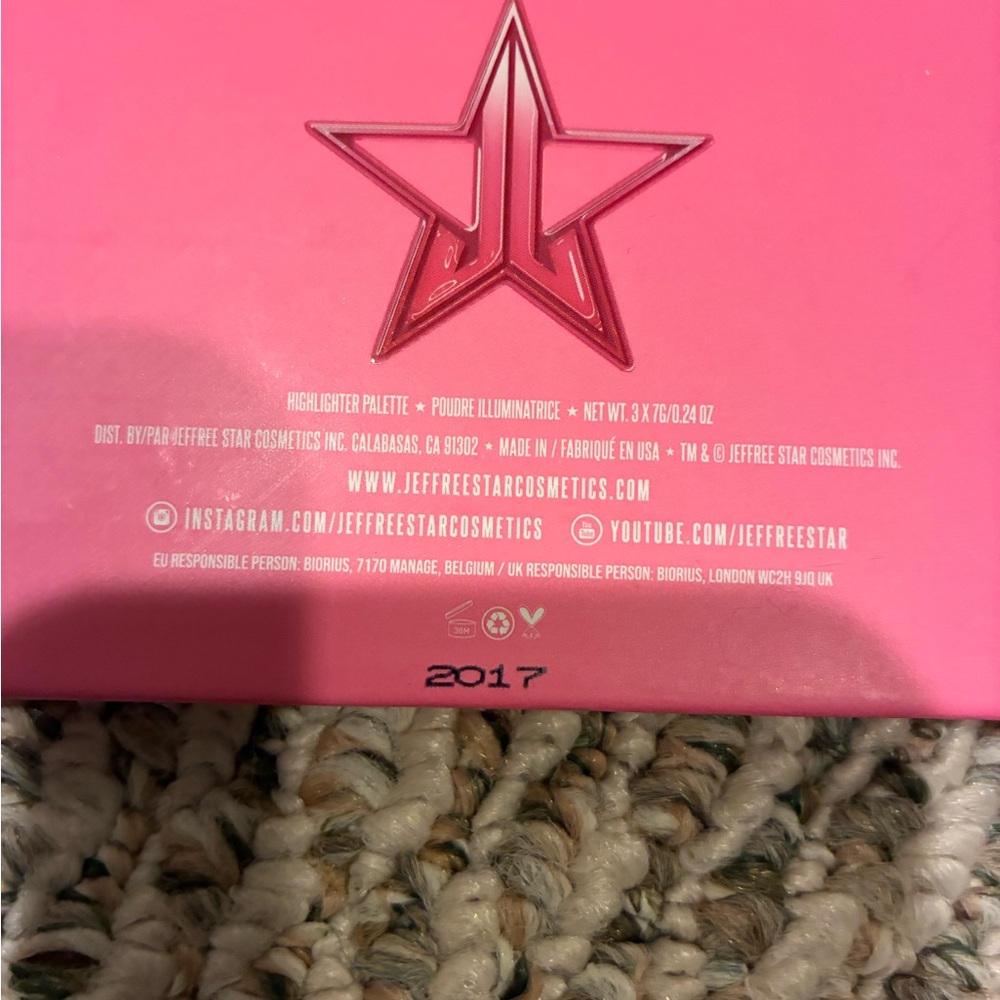 Jeffree Star Heartbreaker Blush Palette Trio- Pink & Purple Skin Highlighter NEW - Picture 5 of 5